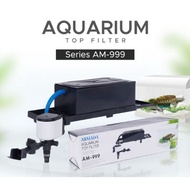 MESIN MERAH Top Filter Aquarium Armada AM-999 medium box + 3000A machine free red silk cotton