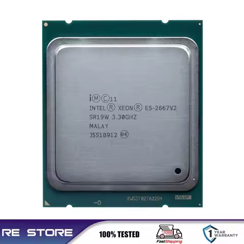 Intel Xeon E5 2667 V2 2667V2 8-Core 3.3GHz LGA 2011 processor