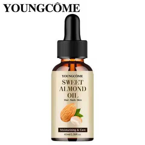 40/60ml Pure Natural Almond Essential Oil Moisturizing Skin Face Hair Care Massage Diffuser Oil