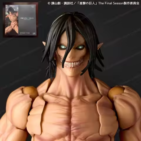 In Stock 100% Original Kaiyodo Reissue Eren Yeager NR084 Attack on Titan Amazing Yamaguchi Revoltech