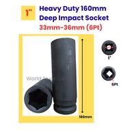 [1" 33mm-36mm] 160mm DEEP IMPACT SOCKET 1 INCH DR. – 6PT