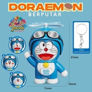 GANTUNGAN Doraemon toy changes face cute face key chain car display key chain