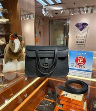 ✨門市現貨 無需預約✨ Hermes Halzan 25 黑色銀扣