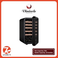 (Pre-Order) VINICOLE Single Zone Compressor Wine Cooler VI42S (Free Standing) Black Colour
