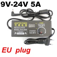 Universal Adjustable power Supply charger Adapter 9V 24V 3V-12V 1A 2A 3A 5A AC 110V 220V To DC 12V 9