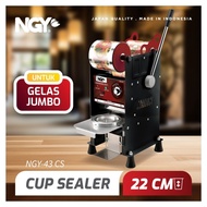 MESIN NGY Manual Plastic Cup Sealer Jumbo Size Jumbo Plastic Cup Sealing Machine 43 | NGY-43CS NAGOY