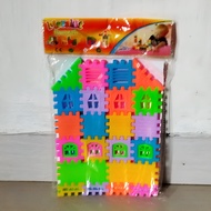 Children's Toys Blocks Assemble House Contents 44 Pcs