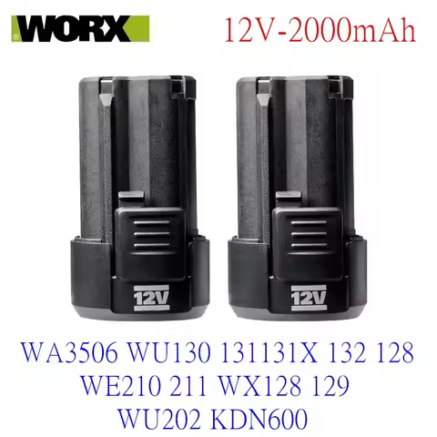 100%Original 2000mAh for WORX Kress 12V WA3506 WU127 WU128 WU130 WU131X WU132 WU280 WX128 WX129 WX54