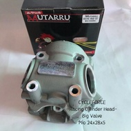 Mutarru Racing Cylinder Head Big Valve mio 24x28