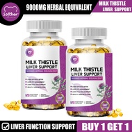 Softher Milk Thistle Liveraide Silymarin Capsule Essentiale Forte Capsule for Liver 120 Capsule