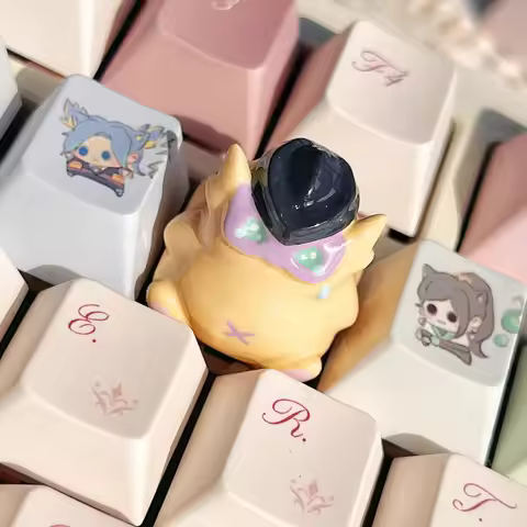 Valorant Gekko Wingman Anime Keycaps 3D Resin Keyboard Caps Custom Handmade Artisan Keycaps for Mech