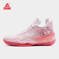 PEAK TAICHI Basketball Shoes Pink Sakura Sneakers Men Breathable Light Outdoor Sport Shoes ET22397A