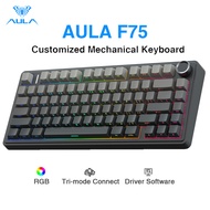 AULA F75 Mechanical Keyboard - 75% Layout | 3-Mode | RGB | Hot-Swappable | Gaming