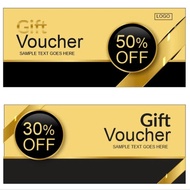 Gift voucher cards for spa, print content on request, combo of 100 cards