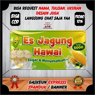 Spanduk Banner Backdrop Es Jagung Viral Jasuke Murah Design Custom / Spanduk Backdrop Es Jagung Vira