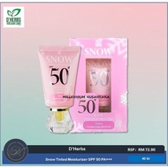 Dherbs Snow Tinted Moisturizer Sunscreen SPF 50 PA +++ 40Gr + FREE GIFT