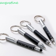 AUGUSTINE Multifunction Ballpoint Pen Capacitive Accessory Mini Ruler 6 In 1 Touch Screen Keychain P