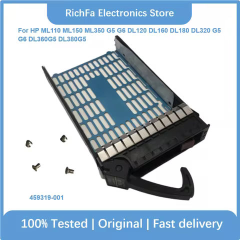 For HP ML110 ML150 ML350 G5 G6 DL120 DL160 DL180 DL320 G5 G6 DL360G5 DL380G5 Tray Caddy 3.5" HDD Bra