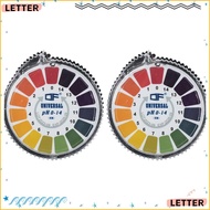 LETTER1 1/2 Rolls PH 0-14 Test Paper, 5m/roll PH Test Paper Strip Roll, Universal PH Test Meter Komb