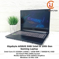 GIGABYTE AORUS 5MB GAMING INTEL CORE I5-10200H 16GB RAM 500GB SSD GTX 1650TI USED LAPTOP REFURBISHED