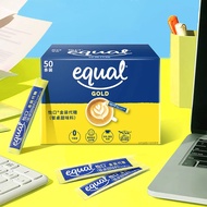 Equal Yikou Classic/Gold Sugar Substitute 0 Pieces Box Edible Candy Cane Sugar Sweet Seasoning Coffe