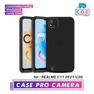 casing realme c11 2021/realme c20 terbaru pro camera case - hitam realme c11 2021
