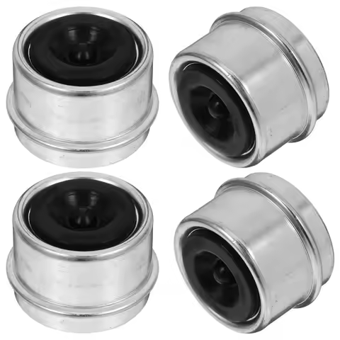 4Pcs Trailer Axle Hub Dust Caps Heavy Duty Rubber Plug Wheel Bearing Covers Trailer Bearing Protecto
