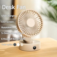 Desktop Fan ,Portable Mini Desktop Fan, Table Fan, Desktop Small Fan with LED Screen