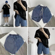 PACSUN wide-leg BLUE jean shorts - unisex men's and women's denim shorts ️ Jaystoree