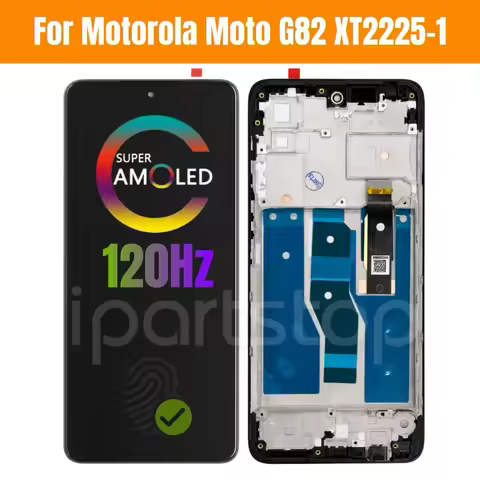 iPartsTop 6.6 inch OLED for Motorola Moto G82 5G AMOLED Display Touch Screen Assembly Replacement Fo