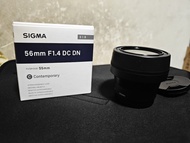 Sigma 56mm f1.4  e mount for sony