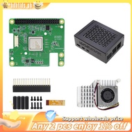 For  5 AI HAT+, 26 Tops -8 AI Accelerator Module with Active Radiator Aluminum Alloy Case