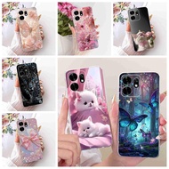 For Honor Play 60A 5G Case Fashion Cat Butterfly Soft Silicone Clear TPU Cover For Honor Play60a 5G 