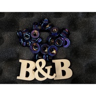 ️ Injection Bid Price M6/M8 Titanium-Plated Nut M8 M6 Screw Burnt Titanium Color