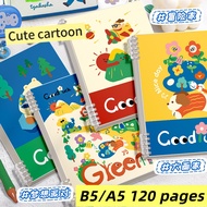 Notebook B5 Binder Notebook Aesthetic Korean Buku Nota Note Book A5 Office School Supplies High Scho