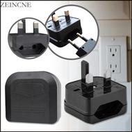 Zein Pack of 2 Eu to UK Plug Adapters Eu 2Pin To UK 3Pin Power Outlet Converters