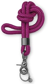 [Test Very Good, Note 1.1] Key Ring with Lanyard for Key Rings with Carabiner as Card Holder, German