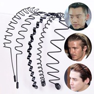 Wave Headband Hair Hoop Metal Multi-Style Wave Headband Wavy Comb Hair Band Accessories for Men and