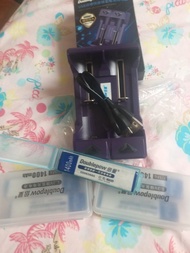 全新 Doublepow 倍量5F6 1.2V 1400mah 香口膠鎳氫電池 適合Sony Panasonic jvc shap MD電池 每粒$25/USB 雙槽快速鎳氫電池充電器 1.2V AA