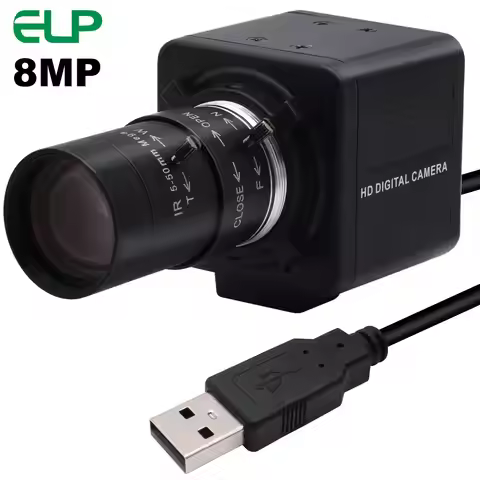 8Megapixel CCTV Varifocal 5-50mm Lens IMX179 PC Web Cam PC Webcam 8mp Mini USB Camera for Windows,An
