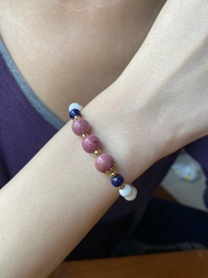 硨磲薔薇輝石藍晶石手鍊手串