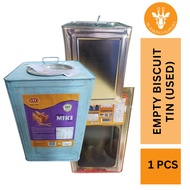 [ READY STOCK] Empty Biscuit Tin / Tin Kosong terpakai (Used/ Recycle)