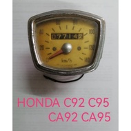 HONDA C92 C95 CA92 CA95 ORIGINAL USED. 2ND HAND K. M. H SPEEDO METE