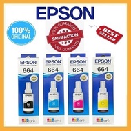 [ORIGINAL] EPSON 664 T664 BLACK/CYAN/MAGENTA/YELLOW INK BOTTLE
