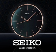 นาฬิกาแขวนผนัง ตัวเรือนพลาสติก SEIKO รุ่น QXA739L หน้าปัดสีดำ ขนาดตัวเรือน Ø28.6 ซม. ทรงกลม Quartz 3 เข็ม QUIET SWEEP เดินเรียบไร้เสียงรบกวน