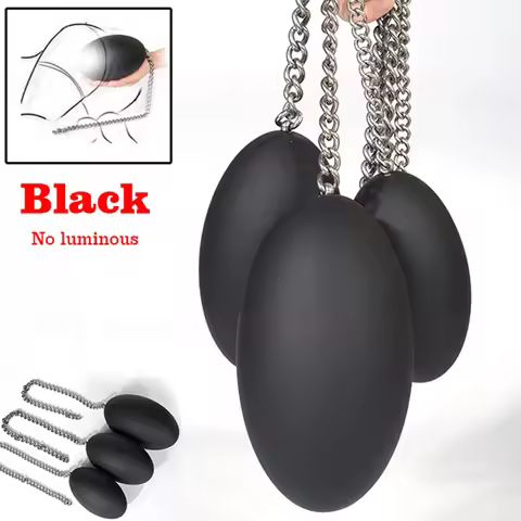 Soft Oversized Egg Huge Anal Dilator Beads Anal Balls Big Trainer Chain Gay Expansion Butt Plug Anus