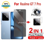 Realme GT 7 Pro Privacy Tempered Glass For Realme C75x 14T 14X 14 13 12 12X 10T 11 10 C75 C55 C53 C6