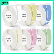 Multi Colors Label Sticker Roll for NIIMBOT D11 Thermal Printer 12*40mm Self Adhsive Label Tape Pape