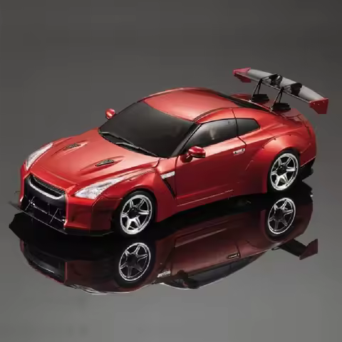 1/24 Scale GTR R35 Pre-Cut Plastic White Body Shell Without Chassis Fits for Kyosho MINI-Z RC Car Mo
