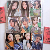 Photocard pc official newjeans bunny camp, sg 2023 pc minji, henni, haerin, danielle, hyein